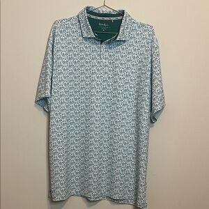 Walter Hagen Golf and Cocktail Theme Performance Polo Shirt